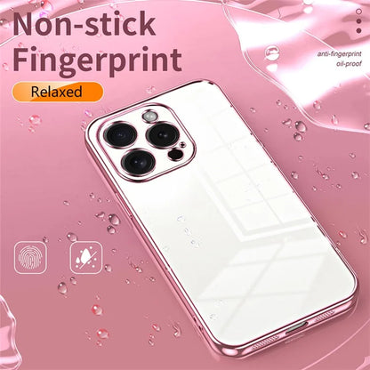 For iPhone 15 Pro TPU Case Anti-Fall Electroplating Slim Phone Cover