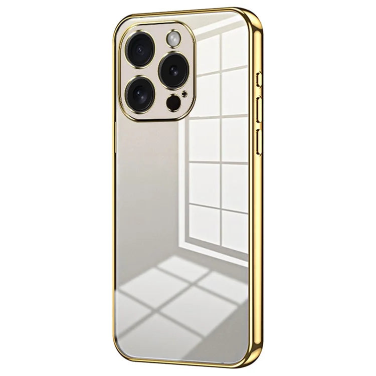 For iPhone 15 Pro TPU Case Anti-Fall Electroplating Slim Phone Cover