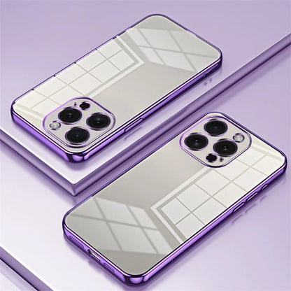 For iPhone 15 Pro TPU Case Anti-Fall Electroplating Slim Phone Cover