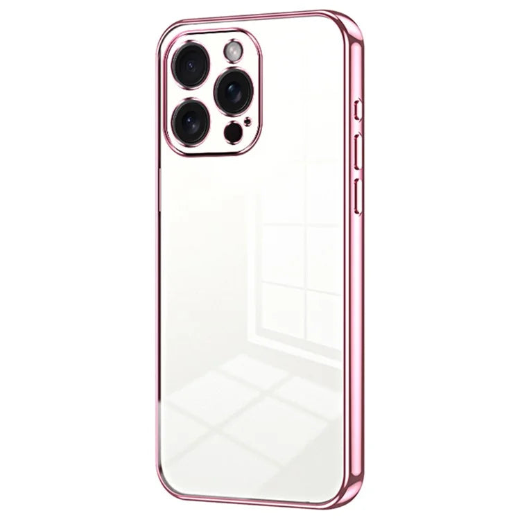 For iPhone 15 Pro Max Electroplating Case Anti-Scratch TPU Phone Protector
