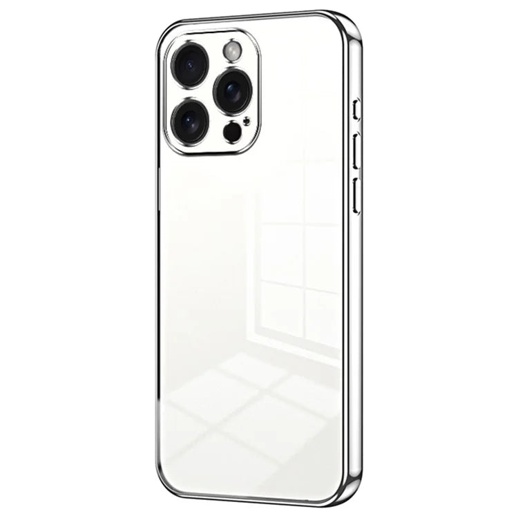 For iPhone 15 Pro Max Electroplating Case Anti-Scratch TPU Phone Protector