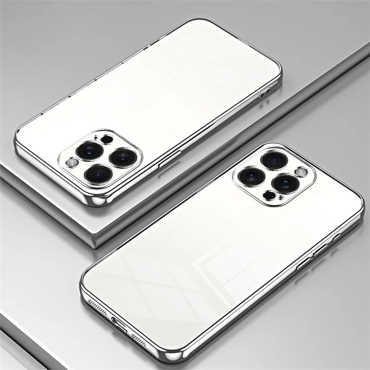 For iPhone 15 Pro Max Electroplating Case Anti-Scratch TPU Phone Protector