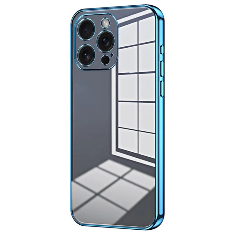 For iPhone 15 Pro Max Electroplating Case Anti-Scratch TPU Phone Protector