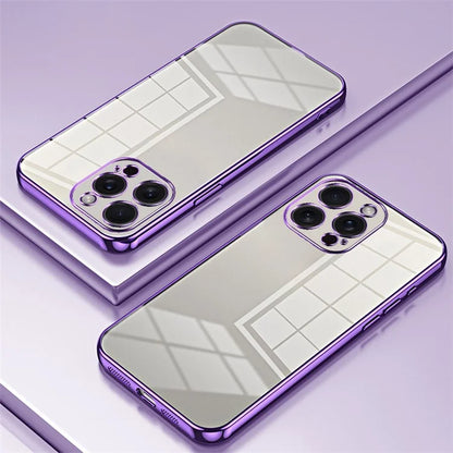 For iPhone 15 Pro Max Electroplating Case Anti-Scratch TPU Phone Protector