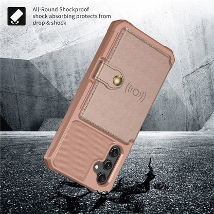 ZM03 For Samsung Galaxy A15 5G Cell Phone Case PU Leather Coated TPU Shell Fits Magnetic Car Mount