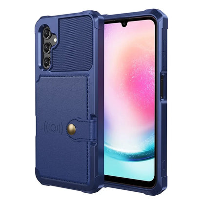 ZM03 For Samsung Galaxy A15 5G Cell Phone Case PU Leather Coated TPU Shell Fits Magnetic Car Mount