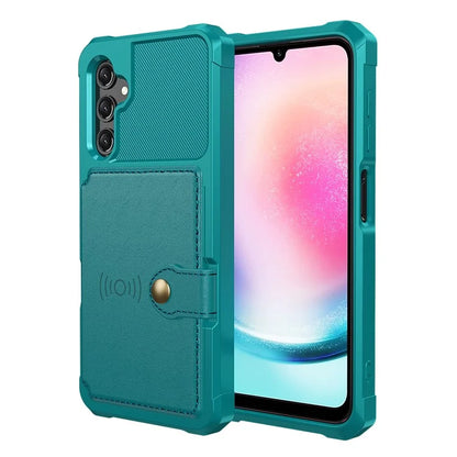 ZM03 For Samsung Galaxy A15 5G Cell Phone Case PU Leather Coated TPU Shell Fits Magnetic Car Mount