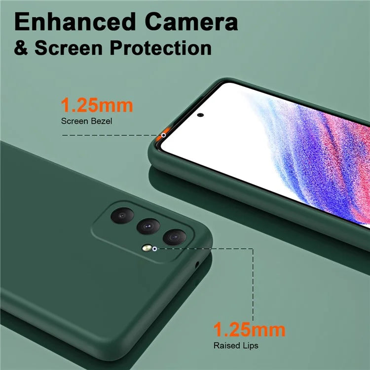 For Samsung Galaxy A35 5G TPU Case 2.2mm Silky Touch Phone Cover Soft Lining