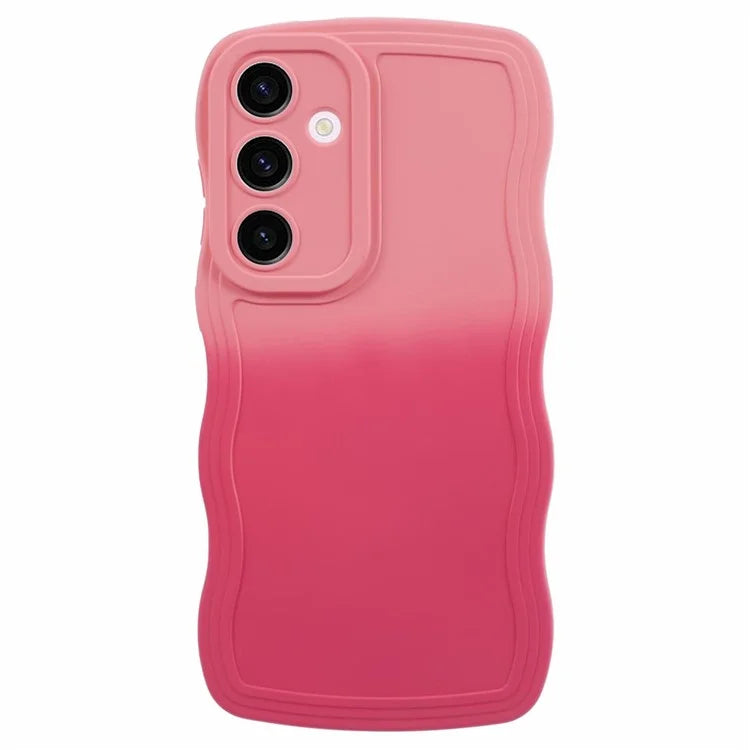 JTW Series for Samsung Galaxy S24+ Dual Color Rubberized TPU Case with Wavy Edge