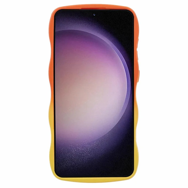JTW Series for Samsung Galaxy S24+ Dual Color Rubberized TPU Case with Wavy Edge