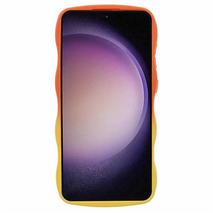JTW Series for Samsung Galaxy S24+ Dual Color Rubberized TPU Case with Wavy Edge