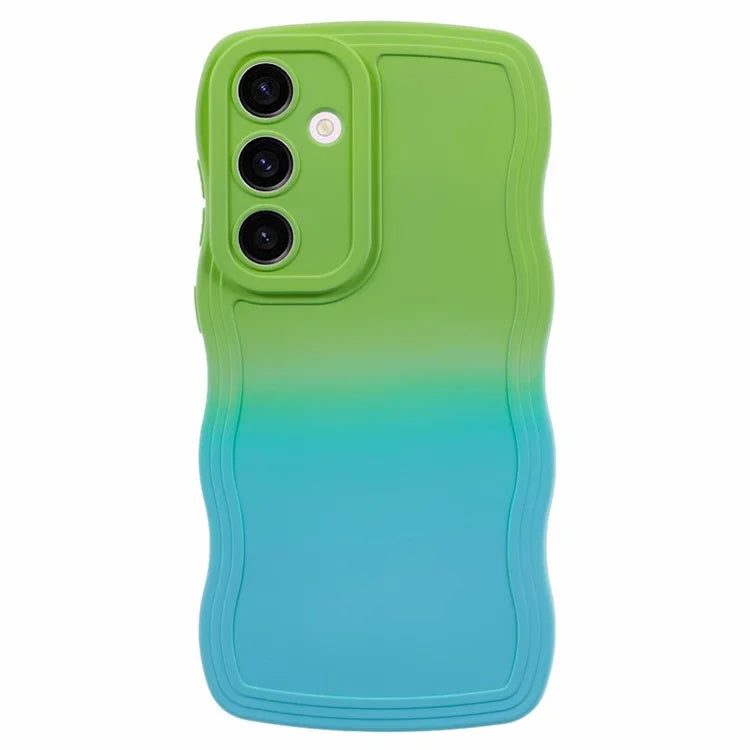 JTW Series for Samsung Galaxy S24+ Dual Color Rubberized TPU Case with Wavy Edge