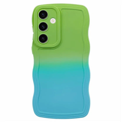 JTW Series for Samsung Galaxy S24+ Dual Color Rubberized TPU Case with Wavy Edge