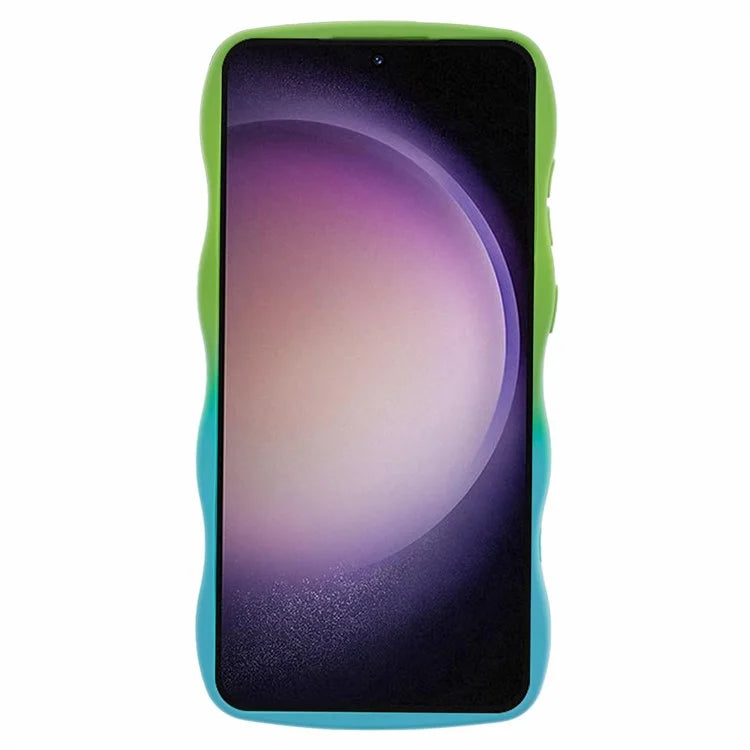 JTW Series for Samsung Galaxy S24+ Dual Color Rubberized TPU Case with Wavy Edge