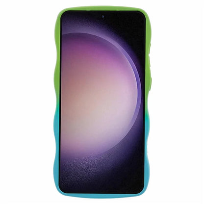 JTW Series for Samsung Galaxy S24+ Dual Color Rubberized TPU Case with Wavy Edge