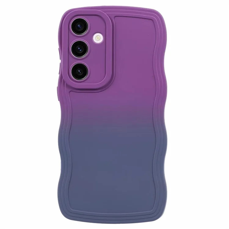 JTW Series for Samsung Galaxy S24+ Dual Color Rubberized TPU Case with Wavy Edge