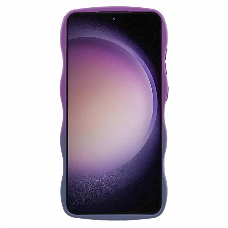 JTW Series for Samsung Galaxy S24+ Dual Color Rubberized TPU Case with Wavy Edge