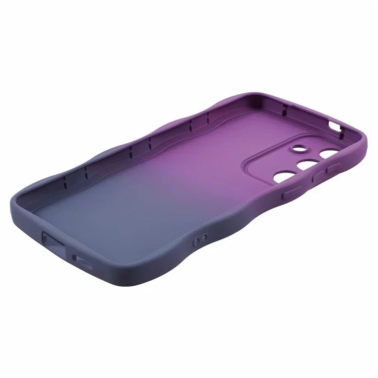 JTW Series for Samsung Galaxy S24+ Dual Color Rubberized TPU Case with Wavy Edge