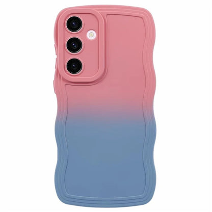JTW Series for Samsung Galaxy S24+ Dual Color Rubberized TPU Case with Wavy Edge