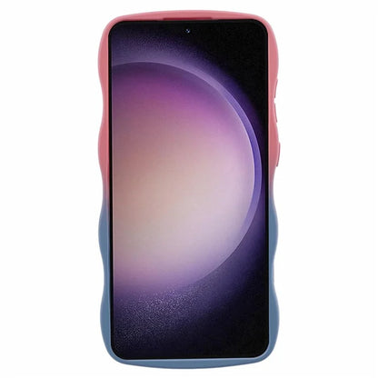JTW Series for Samsung Galaxy S24+ Dual Color Rubberized TPU Case with Wavy Edge