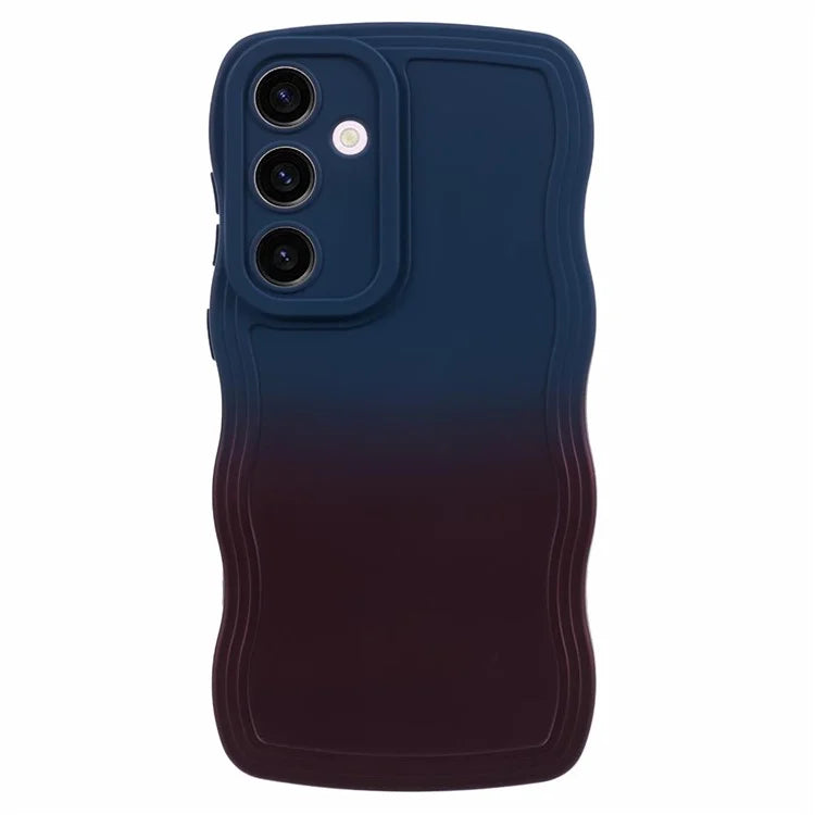 JTW Series for Samsung Galaxy S24+ Dual Color Rubberized TPU Case with Wavy Edge