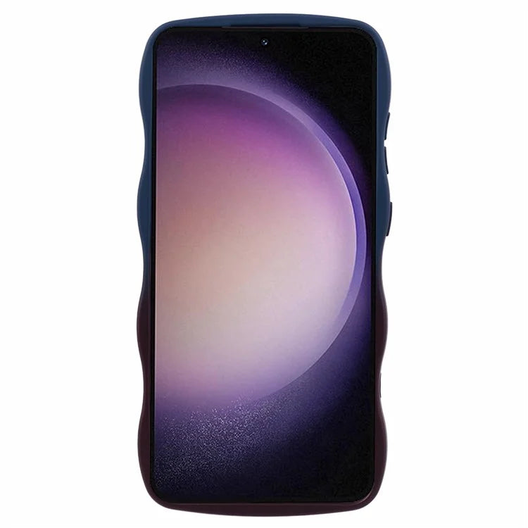 JTW Series for Samsung Galaxy S24+ Dual Color Rubberized TPU Case with Wavy Edge
