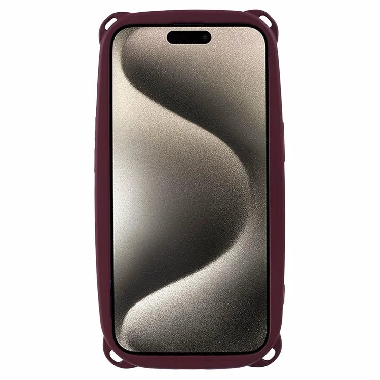 JTW Series for iPhone 15 TPU Phone Case 4-Corner Bear Ears Drop Protection