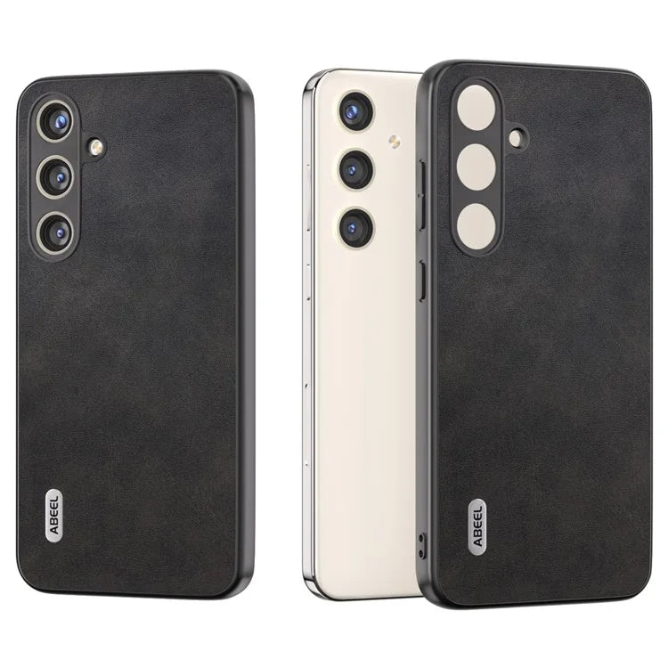 ABEEL For Samsung Galaxy S24+ Case Cowhide Texture Shockproof Protective Phone Cover