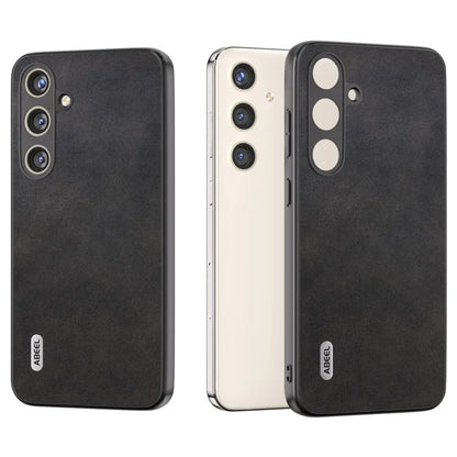 ABEEL For Samsung Galaxy S24+ Case Cowhide Texture Shockproof Protective Phone Cover