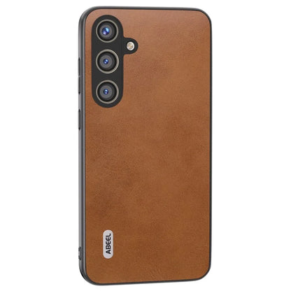 ABEEL For Samsung Galaxy S24+ Case Cowhide Texture Shockproof Protective Phone Cover