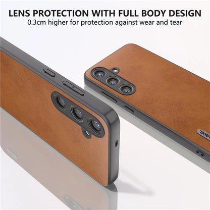 ABEEL For Samsung Galaxy S24+ Case Cowhide Texture Shockproof Protective Phone Cover