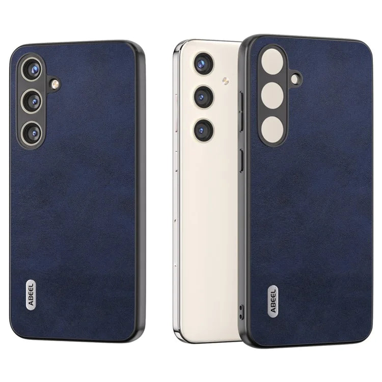 ABEEL For Samsung Galaxy S24+ Case Cowhide Texture Shockproof Protective Phone Cover