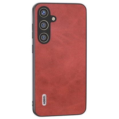 ABEEL For Samsung Galaxy S24+ Case Cowhide Texture Shockproof Protective Phone Cover