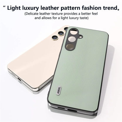 ABEEL For Samsung Galaxy S24+ Phone Case Ecological Texture Leather Cover Soft Touch