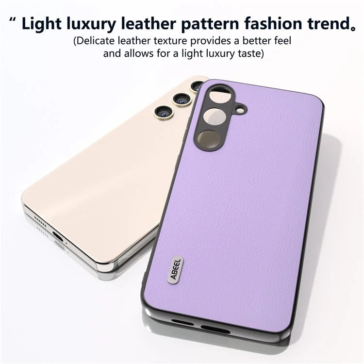 ABEEL For Samsung Galaxy S24+ Phone Case Ecological Texture Leather Cover Soft Touch