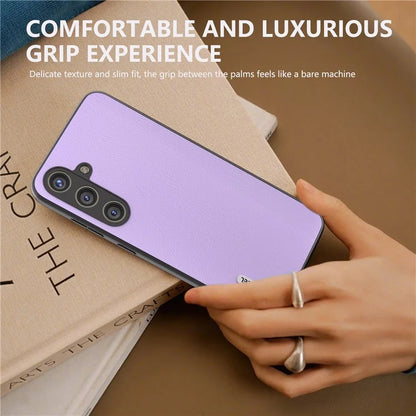 ABEEL For Samsung Galaxy S24+ Phone Case Ecological Texture Leather Cover Soft Touch