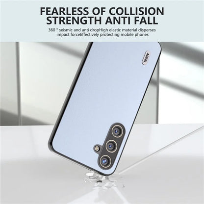 ABEEL For Samsung Galaxy S24+ Phone Case Ecological Texture Leather Cover Soft Touch