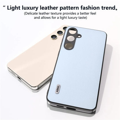 ABEEL For Samsung Galaxy S24+ Phone Case Ecological Texture Leather Cover Soft Touch