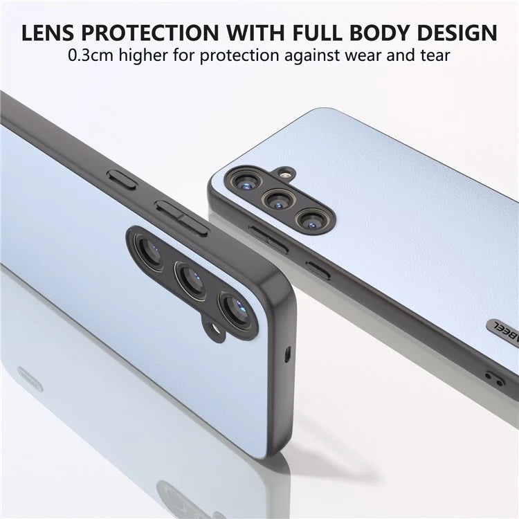ABEEL For Samsung Galaxy S24+ Phone Case Ecological Texture Leather Cover Soft Touch