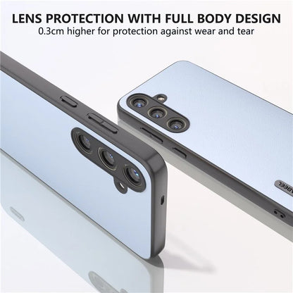 ABEEL For Samsung Galaxy S24+ Phone Case Ecological Texture Leather Cover Soft Touch