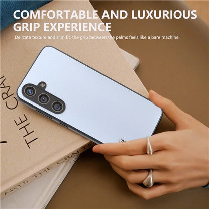 ABEEL For Samsung Galaxy S24+ Phone Case Ecological Texture Leather Cover Soft Touch