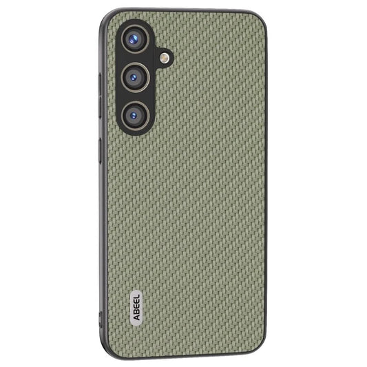 ABEEL for Samsung Galaxy S24+ Shockproof Shell Carbon Fiber Texture Leather Phone Case