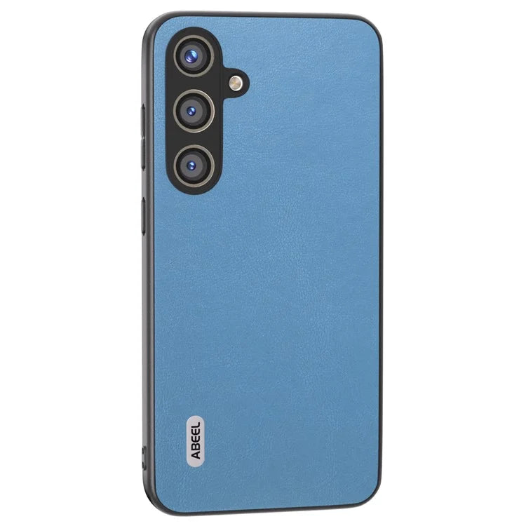 ABEEL For Samsung Galaxy S24 Textured Phone Case Slim PU Leather Shockproof Cover