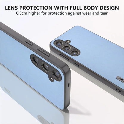 ABEEL For Samsung Galaxy S24 Textured Phone Case Slim PU Leather Shockproof Cover