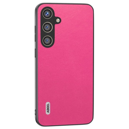 ABEEL For Samsung Galaxy S24 Textured Phone Case Slim PU Leather Shockproof Cover