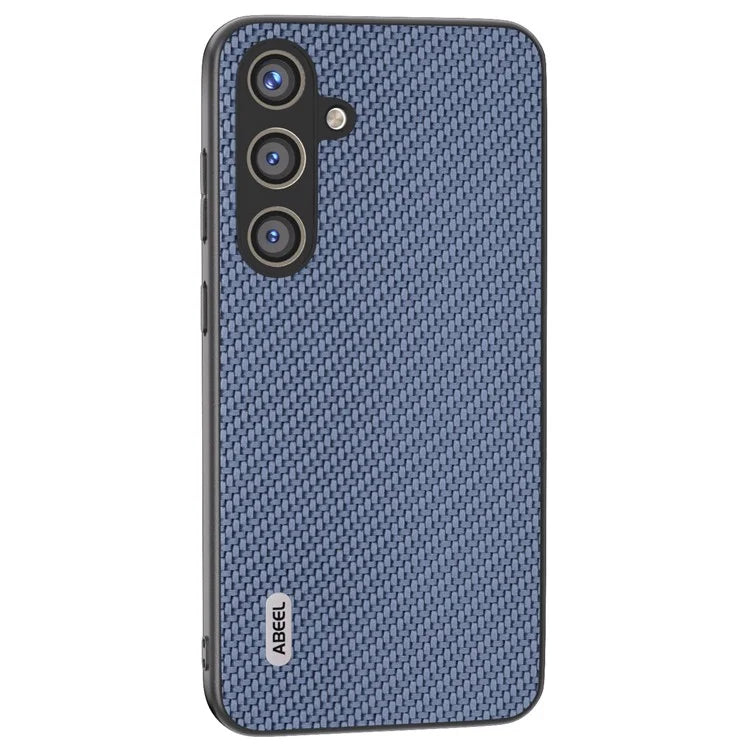 ABEEL for Samsung Galaxy S24 Carbon Fiber Texture Case PU Leather+PC+TPU Protective Phone Cover