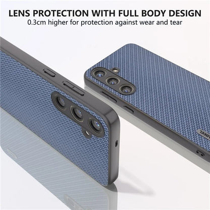 ABEEL for Samsung Galaxy S24 Carbon Fiber Texture Case PU Leather+PC+TPU Protective Phone Cover
