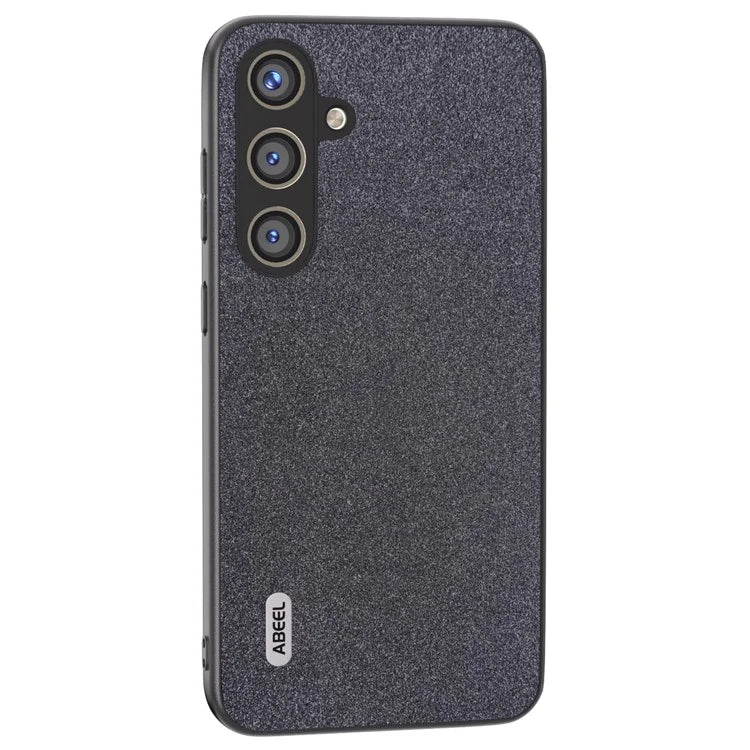 ABEEL For Samsung Galaxy S24 Phone Case Glitter PU Leather Coated TPU+PC Cover