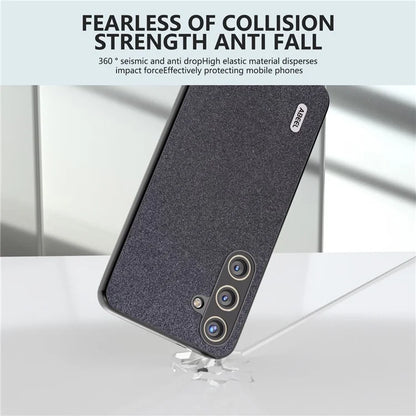 ABEEL For Samsung Galaxy S24 Phone Case Glitter PU Leather Coated TPU+PC Cover