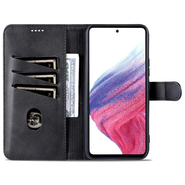 AZNS For Samsung Galaxy A55 5G Leather Case Wallet Phone Cover Magnetic Clasp